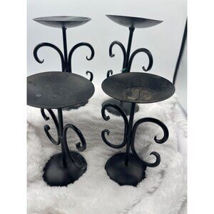 Metal Decorative Candlesticks Set of 4